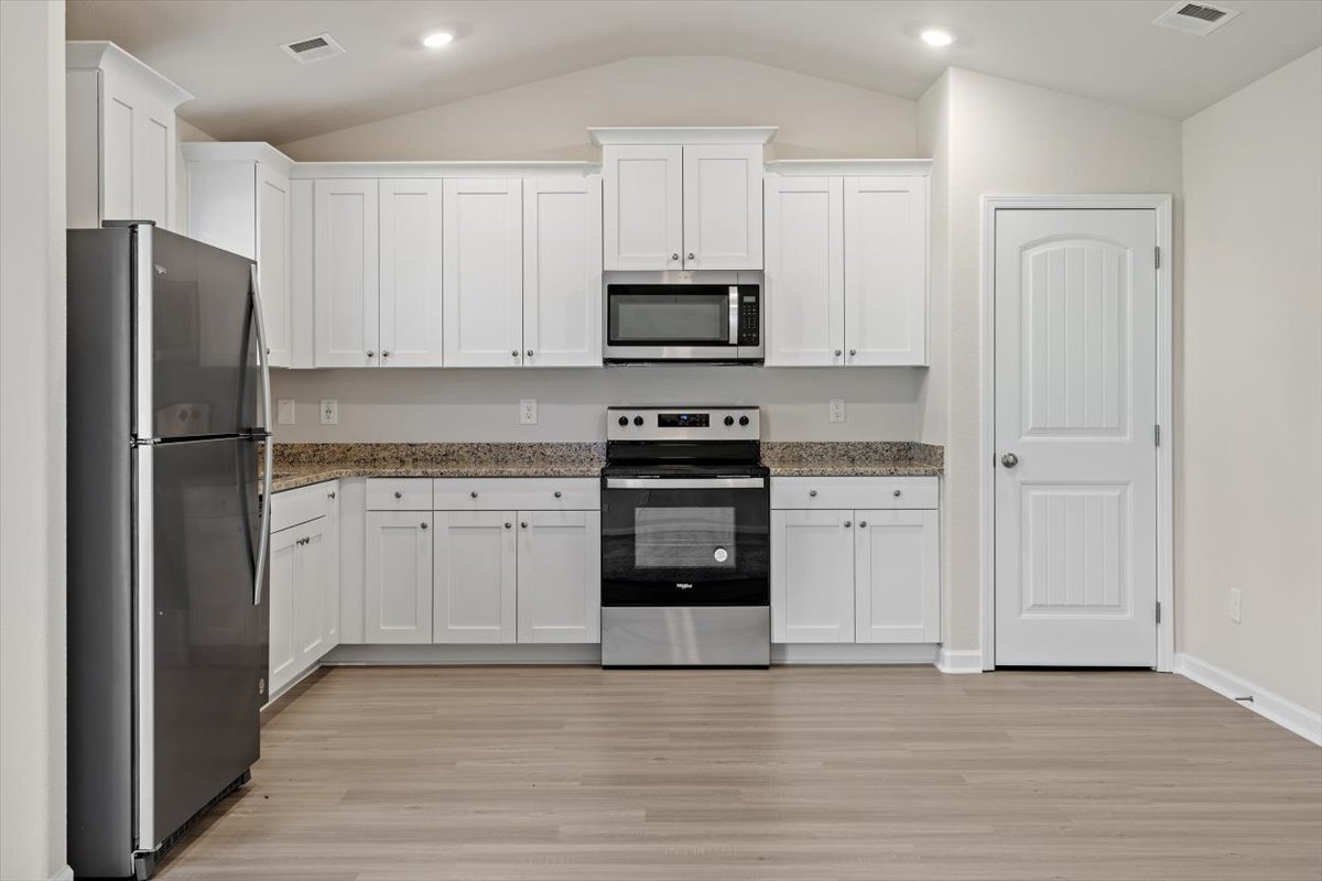 Kitchen with SS Appliances 
